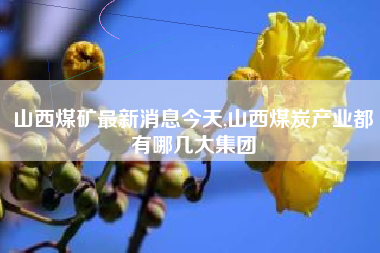 山西煤矿最新消息今天,山西煤炭产业都有哪几大集团