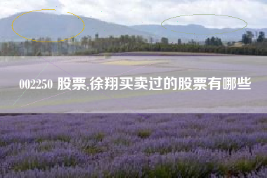 002250 股票,徐翔买卖过的股票有哪些