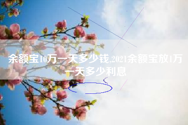 余额宝10万一天多少钱,2021余额宝放1万一天多少利息