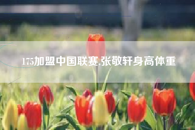 175加盟中国联赛,张敬轩身高体重