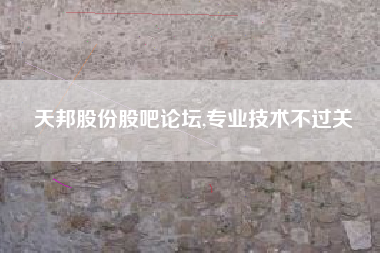 天邦股份股吧论坛,专业技术不过关