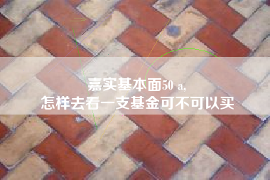 嘉实基本面50 a,
怎样去看一支基金可不可以买