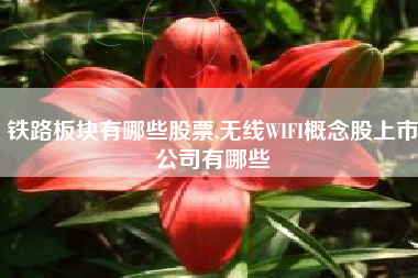 铁路板块有哪些股票,无线WIFI概念股上市公司有哪些
