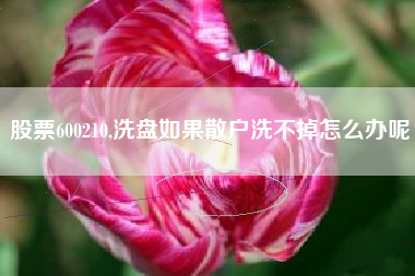 股票600210,洗盘如果散户洗不掉怎么办呢
