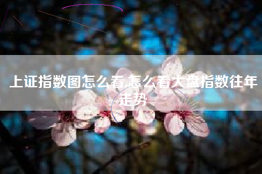 上证指数图怎么看,怎么看大盘指数往年走势
