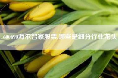 600690海尔智家股票,哪些是细分行业龙头