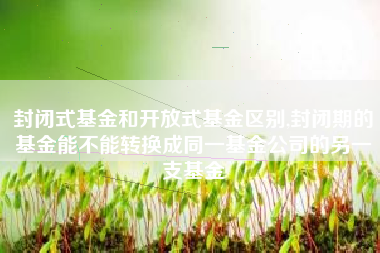 封闭式基金和开放式基金区别,封闭期的基金能不能转换成同一基金公司的另一支基金