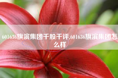 601636旗滨集团千股千评,601636旗滨集团怎么样