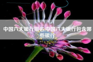 中国六大银行排名,中国六大银行包含哪些银行