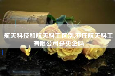 航天科技和航天科工区别,亦庄航天科工有限公司是央企吗