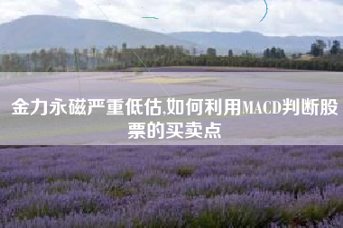 金力永磁严重低估,如何利用MACD判断股票的买卖点