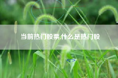 当前热门股票,什么是热门股