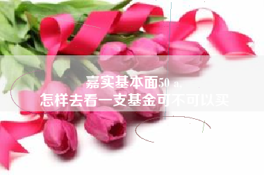 嘉实基本面50 a,
怎样去看一支基金可不可以买