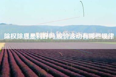 除权除息是利好吗,股价波动有哪些规律