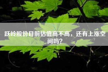 跃岭股份目前估值高不高，还有上涨空间吗？