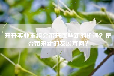 开开实业重组会带来哪些新的机遇？是否带来新的发展方向？