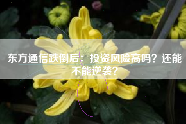 东方通信跌倒后:投资风险高吗?还能不能逆袭?