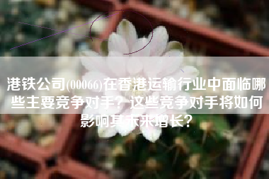 港铁公司(00066)在香港运输行业中面临哪些主要竞争对手?这些竞争对手将如何影响其未来增长?