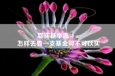 嘉实基本面50 a,
怎样去看一支基金可不可以买