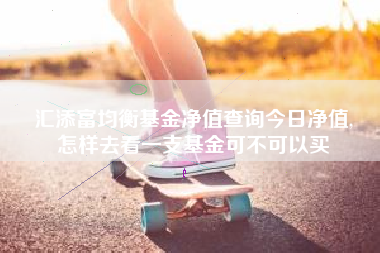 汇添富均衡基金净值查询今日净值,
怎样去看一支基金可不可以买