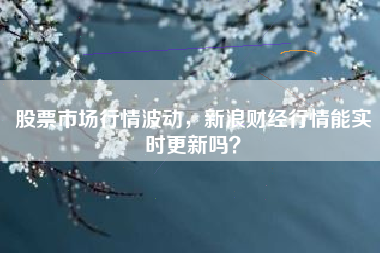股票市场行情波动，新浪财经行情能实时更新吗？