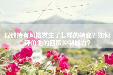 程洲持有风格发生了怎样的转变？如何评价他的回撤控制能力？
