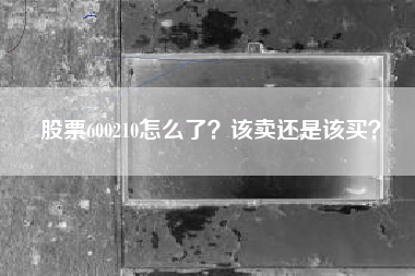 股票600210怎么了？该卖还是该买？