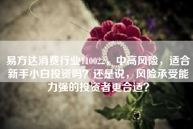 易方达消费行业110022，中高风险，适合新手小白投资吗？还是说，风险承受能力强的投资者更合适？