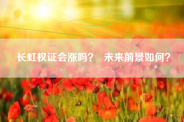 长虹权证会涨吗？  未来前景如何？