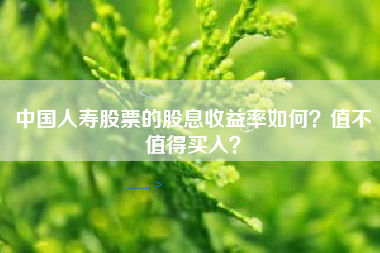 中国人寿股票的股息收益率如何？值不值得买入？
