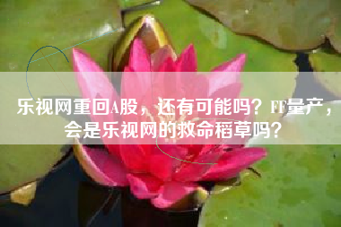 乐视网重回A股，还有可能吗？FF量产，会是乐视网的救命稻草吗？