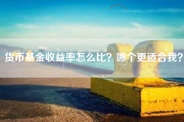 货币基金收益率怎么比？哪个更适合我？