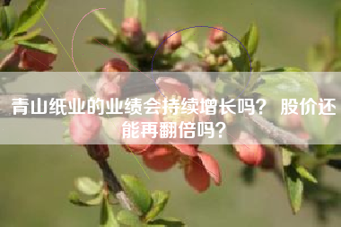 青山纸业的业绩会持续增长吗？ 股价还能再翻倍吗？