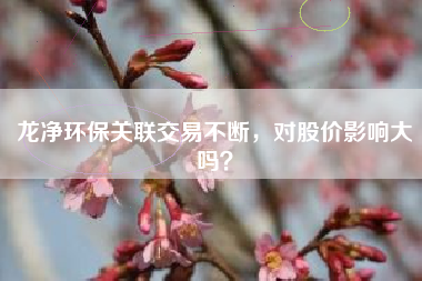 龙净环保关联交易不断，对股价影响大吗？