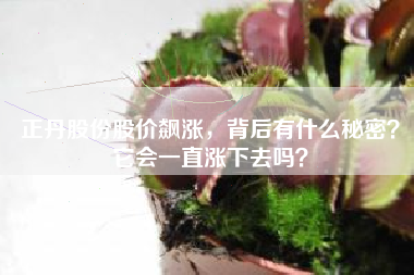 正丹股份股价飙涨，背后有什么秘密？它会一直涨下去吗？