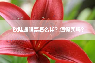 欧陆通股票怎么样?值得买吗?