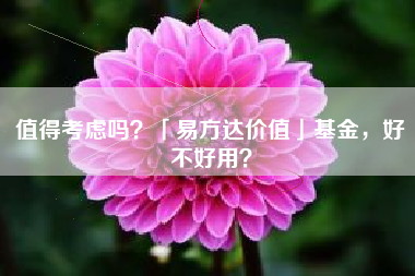 值得考虑吗？「易方达价值」基金，好不好用？