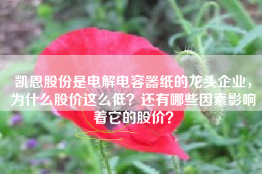 凯恩股份是电解电容器纸的龙头企业，为什么股价这么低？还有哪些因素影响着它的股价？