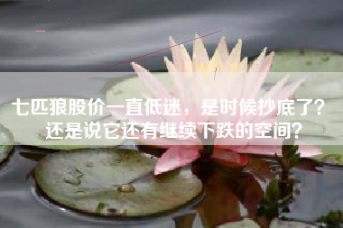 七匹狼股价一直低迷，是时候抄底了？ 还是说它还有继续下跌的空间？