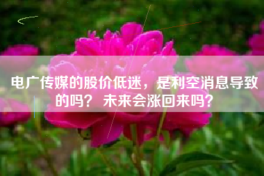电广传媒的股价低迷，是利空消息导致的吗？ 未来会涨回来吗？