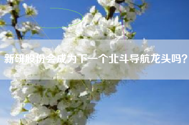 新研股份会成为下一个北斗导航龙头吗？