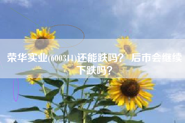 荣华实业(600311)还能跌吗? 后市会继续下跌吗?