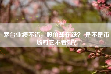 茅台业绩不错，股价却在跌？ 是不是市场对它不看好？