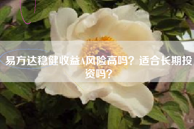 易方达稳健收益A风险高吗？适合长期投资吗？