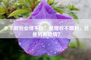 水羊股份业绩不佳，是增收不增利，还是另有隐情？