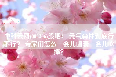 中科云网(002306)股吧： 元气森林到底行不行？ 专家们怎么一会儿唱衰一会儿吹捧？