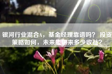 银河行业混合A，基金经理靠谱吗？ 投资策略如何，未来能带来多少收益？