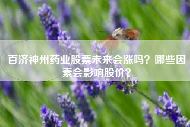 百济神州药业股票未来会涨吗？哪些因素会影响股价？